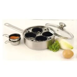 Demeyere -Demeyere demeyere resto eierpochierer mit glasdeckel 18 cm 1